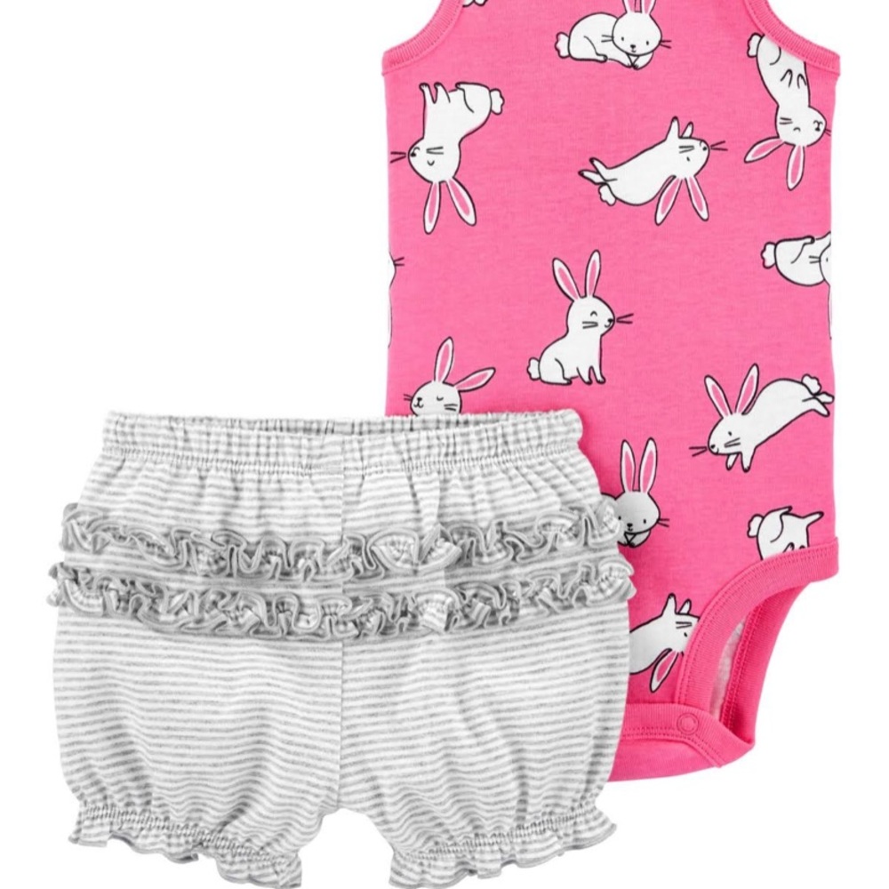 Two piece bunny outfit. So cute!